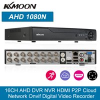 KKmoon 16CH 1080P Hybrid NVR AHD TVI CVI DVR 5-in-1 Digital Video Recorder Digital Video Recorder Plug and Play  Motion Detection PTZ for CCTV Security Camera Surveillance System