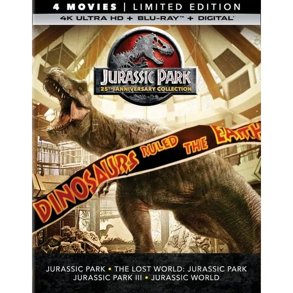 Jurassic Park (25th Anniversary Collection) (Limited Edition) (4K Ultra HD   Blu-ray   Digital)