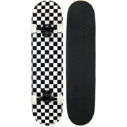 KPC Pro Skateboard Checker Black/White 7.75"