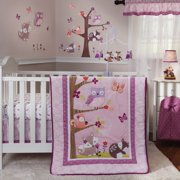 Lambs & Ivy Bedtime Originals Lavender Woods 3 Piece Crib Bedding Set