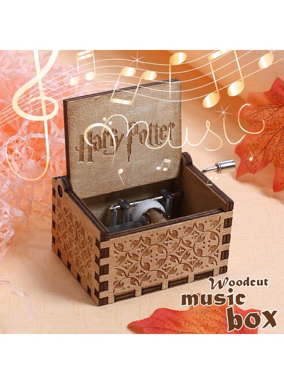 Winnereco Harry Potter Music Box Engraved Wooden Music Box Interesting Toys Xmas Gift