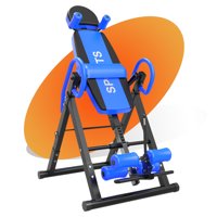 Premium Gravity Inversion Table Back Therapy Fitness Back Pain Relief, Adjustable Folding Therapy Back Inversion Table for Home Exercise