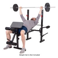 Body Champ Standard Weight Bench w/Butterfly