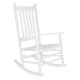image 5 of Shine Company Vermont Polyurethane High Back Rocking Chair, White