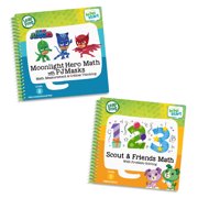 LeapStart 2 Book Pack: Scout and Friends Math and Moonlight Hero Math With PJ Masks