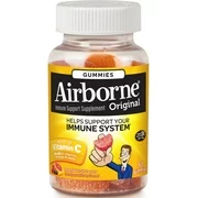 2 Pack - Airborne Assorted Fruit Flavored Gummies,1000mg of Vitamin C and Minerals & Herbs Immune Support 63 ea