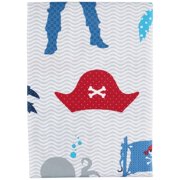 Ahoy Mates Polyester Shower Curtain, Blue, 70" x 72", Mainstays Kids