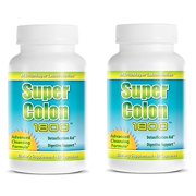 Super Colon 1800 Max Strength Weight Loss Detox Cleanse All Natural with Acai Fruit and Fennel Seeds 60 Capsules Per Bottle (2 Bottles)