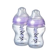 Tommee Tippee Advanced Anti-Colic Decorated Baby Bottles, Girl - 9 ounce, Pink, 2 Count