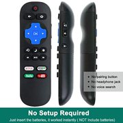 Replacement Remote Compatible with Roku TV, Compatible with Hisense/Onn/TCL/Haier/Sharp/Hitachi/LG/Sanyo/JVC/Magnavox/RCA/Philips/Westinghouse Roku Built-in Smart TV (Not Compatible with Roku Player)