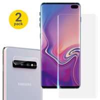 [2 Pack] Galaxy S10 6.1" Screen Protector & Camera Lens Protector, Allytech HD Clear Bubble Free Full Coverage Support Fingerprint Sensor Anti- Scratch Tempered Glass for Samsung Galaxy S10