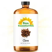 Clove Essential Oil (Huge 16oz Bottle) Bulk Clove Oil - 16 Ounce