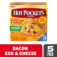Hot Pockets Bacon, Egg & Cheese Croissant Crust Breakfast Sandwiches 21.25 oz.