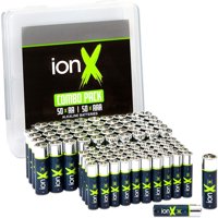 100 Pack 50 AA and 50 AAA Batteries, 1.5 Volt Battery with Storage Case for Electronic Accessories