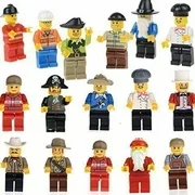 20 Mini Figures Set of Professions - Policeman, Fireman, Driver, Chef & More MiniFigures - Action figure Toys