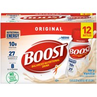 Boost Original Ready to Drink Nutritional Drink, Very Vanilla, 12 - 8 FL OZ Bottles