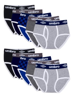 Umbro Boys Underwear, 10 Pack Cotton Briefs Sizes 4/5 - 14/16