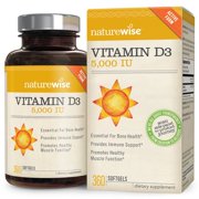 Naturewise Vitamin D3 5,000 Iu for Healthy Muscle Function, Organic Olive Oil 360 Count