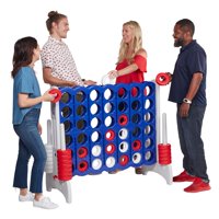 ECR4Kids Jumbo Four-To-Score Giant Game 4-In-A-Row Connect - Red, White, & Blue