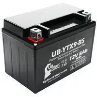Replacement 2011 Honda EU3000 Factory Activated, Maintenance Free, Tractor / Generator Battery - 12V, 8Ah, UB-YTX9-BS