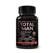 Totally Products Total Man 1600mg with Maca Root Powder Tribulus & Tongkat All-Natural aphrodisiac (60 Capsules)