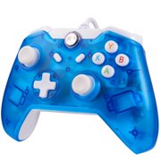 Miadore Wired Game Controller Joystick for Xbox One/ One S & PC Windows USB Plug and Play Gamepad with Dual-Vibration - Glow Blue