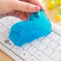 TrendBox 10 x RANDOM COLOR Crystal Super Clean Compound Soft Gel Pad Magic Dust Cleaner Romove Dirt Bacteria For keyboards Tablets Computers Calculators