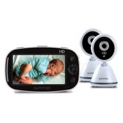 Summer Baby Pixel Zoom HD Duo 5.0? Video Baby Monitor (2 Cameras) ? High Definition Baby Monitor with Clearer, Nighttime Views, SleepZone Boundary Alerts and Remote Camera Steering