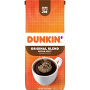 Dunkin' Original Blend Ground Coffee, Medium Roast, 12-Ounce (Packaging May Vary)