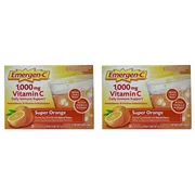 Emergen-C Vitamin C Flavored Fizzy Drink Mix Packets, Super Orange 30 ea (Pack of 2)