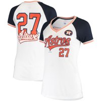 Women's 5th & Ocean by New Era Jose Altuve White Houston Astros Player Name & Number Raglan V-Neck T-Shirt