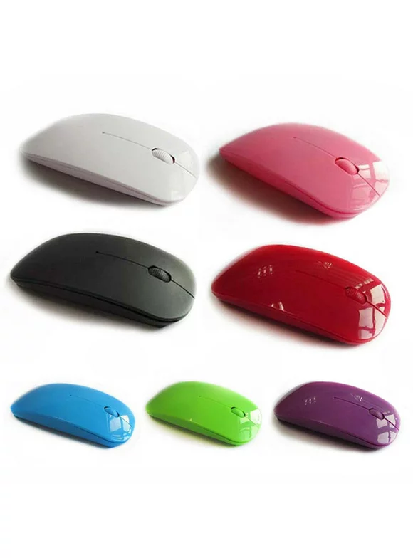 Besufy Universal Laptop PC Computer 2.4GHz Battery Powered Wireless USB Optical Mouse