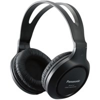 Panasonic RP-HT161-K Full Size Over-Ear Wired Long-Cord Headphones