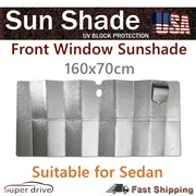 Vehicle window cover 63"x27.5" Car Front Window Windshield Sunshade Cover Visors