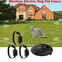 New 3 In 1 Wireless Electric Dog Pet Fence Containment System Transmitter Collar Waterproof -1 Dog System