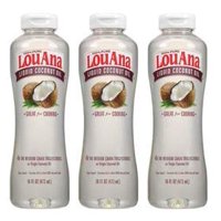 LouAna Liquid Coconut Oil, 16 oz, Great For Cooking (Pack of 3)