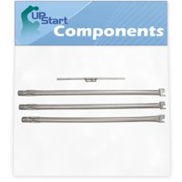 BBQ Grill Burner Tube Set Replacement Parts for Weber Spirit E-310 (2007 - 2012 with Side Mounted Control Panel) - Compatible Barbeque Stainless Steel Burner Tube Kit 28 1/8"