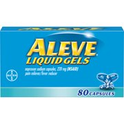 Aleve Liquid Gels with Naproxen Sodium, Pain Reliever/Fever Reducer, 220 mg, 80 ct