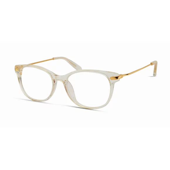 Payless Daily Women's Rx'able Eyeglasses, Wop69, Crystal Gold, 51-17-145