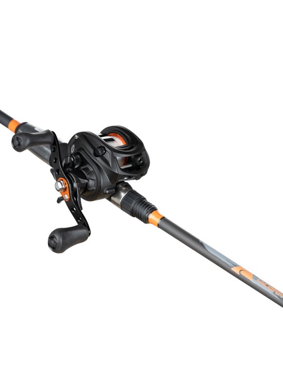 Ozark Trail Baitcast Rod & Reel Fishing Combo, Medium Action, 6.5ft - Black and Orange