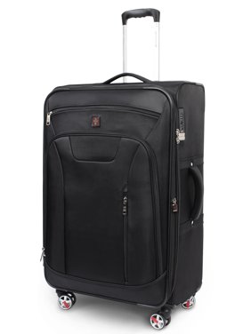 SwissTech Executive 4-Wheel Softside Luggage (Checked or Carry On)