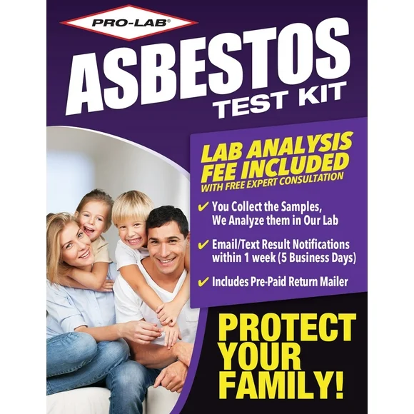 Asbestos Test Kit Lab Fee Included Emailed Results Within Week Includes Return Mailer