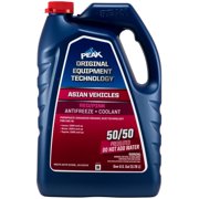 PEAK Original Equipment Technology Antifreeze + Coolant for Asian Vehicles - Red/Pink