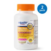 (2 Pack) Equate Daily Multi-Benefit Psyllium Fiber Capsules, 160 Ct