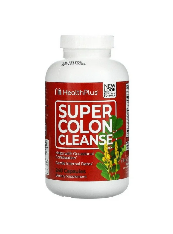 Health Plus, Super Colon Cleanse, 240 Capsules (Pack of 1)