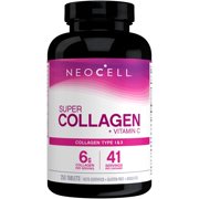 NeoCell Super Collagen + Vitamin C, Types 1 & 3 Grass-Fed Collagen, for Healthy Skin, Hair, Nails and Joint Support, Certified Paleo Friendly, Gluten-Free, 250 Tablets