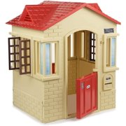 Little Tikes Cape Cottage Playhouse with Working Doors, Windows, and Shutters - Tan