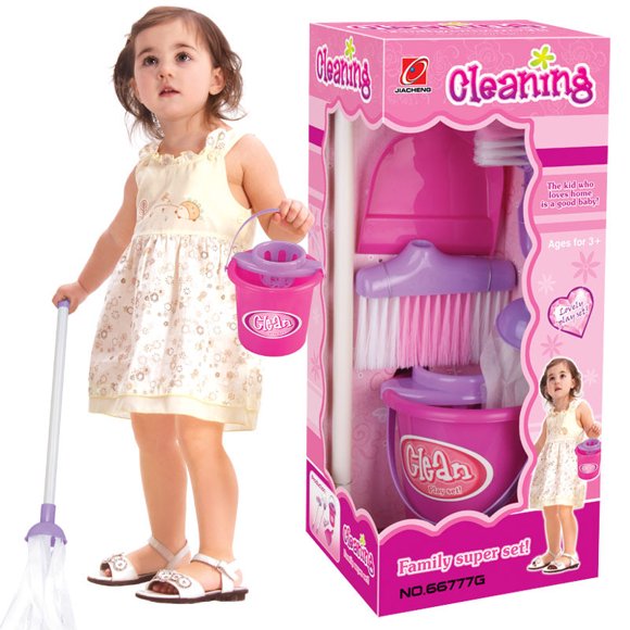 keusn play fun toy household game cleaning kids pretended dustpan set brush education