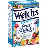 Welch's Fruit Snacks, Mixed Fruit, 40 ct, 0.9 oz