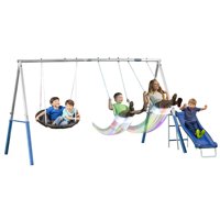 XDP Recreation Firefly Metal Swing Set with LED Swing Seats